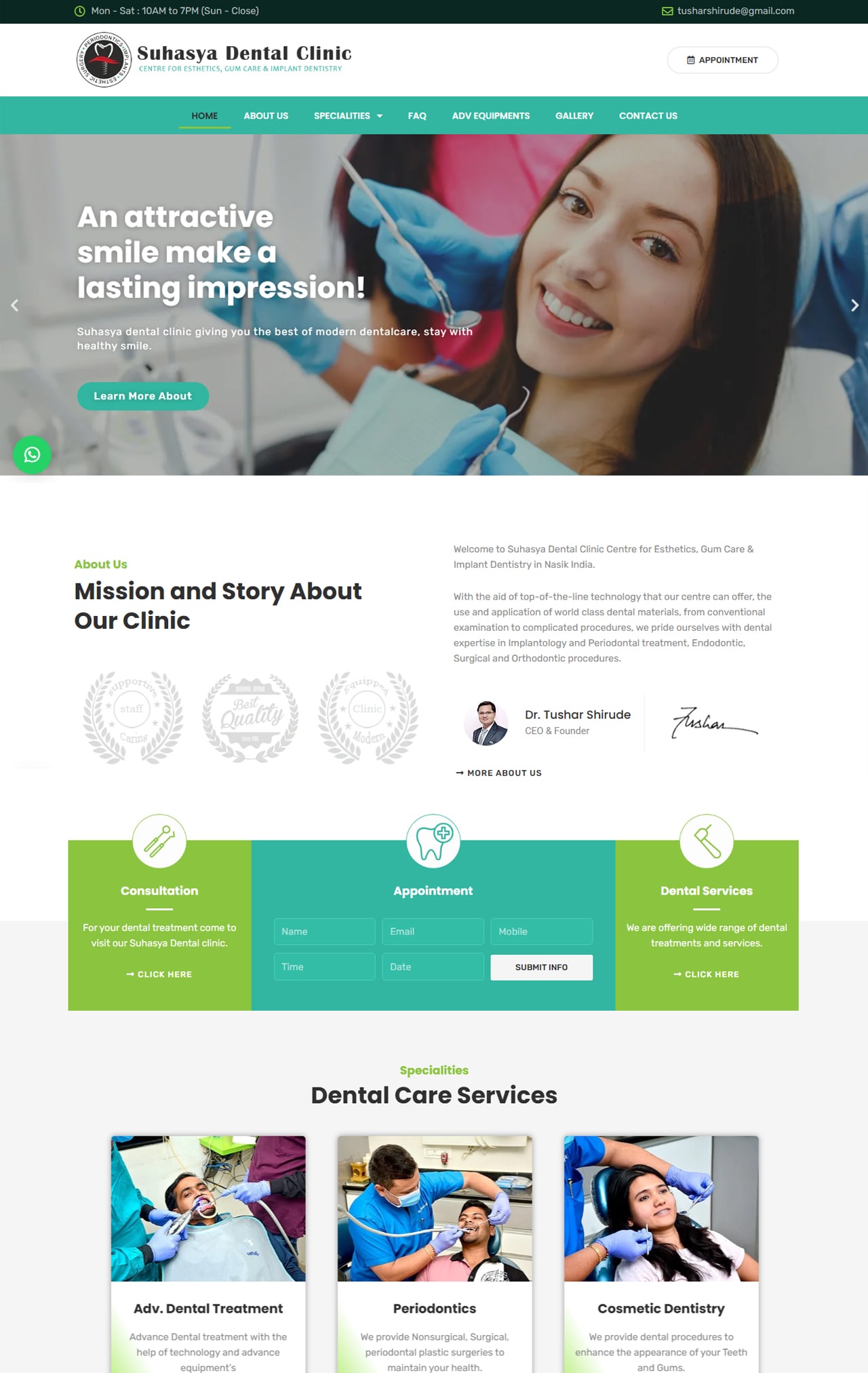 Project - Suhasya Dental Clinic